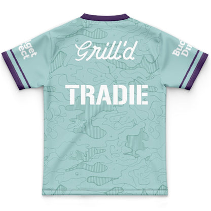 Melbourne Storm 2026 Kids Mint Green Training Shirt