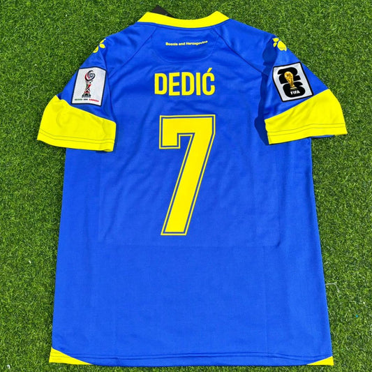 Bosnia and Herzegovina Dedić #7 Football Home Jersey Shirt