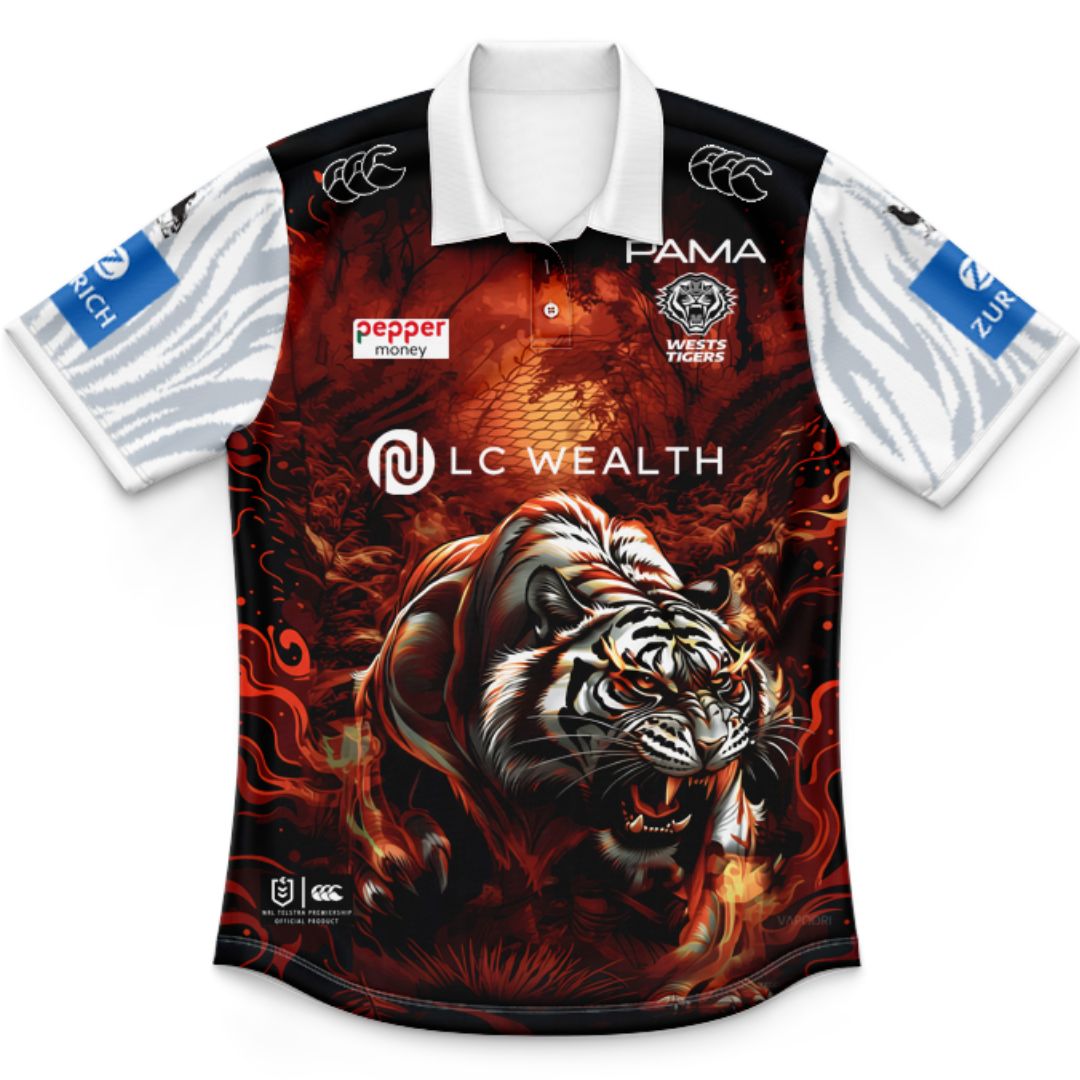 Wests Tigers 2026 Kids Captains Run Polo Shirt