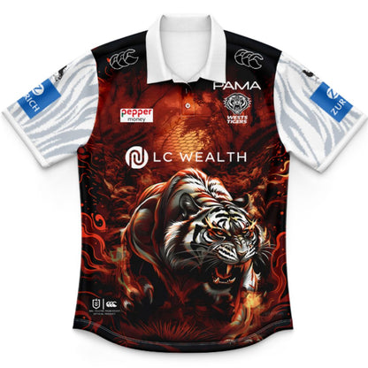 Wests Tigers 2026 Kids Captains Run Polo Shirt