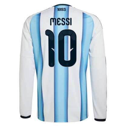 Argentina 2026 World Cup Long Sleeve Messi # 10 Home Jersey