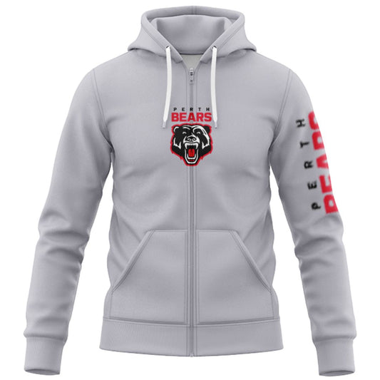 Perth Bears 2027 Grey Supporters' Hoodie with Zipper
