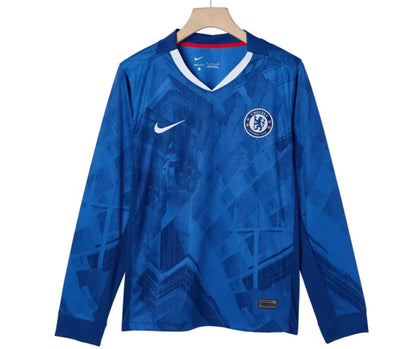 Chelsea 2025/26 Long Sleeve Player's Edition Home Jersey Shirt