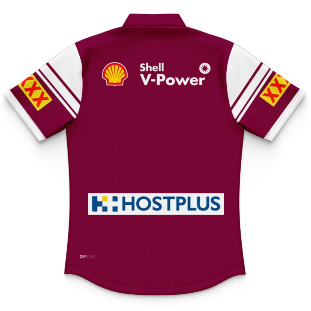 Queensland Maroons 2025 State Of Origin Kids Harvey Norman Polo Shirt