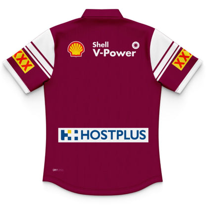 Queensland Maroons 2025 State Of Origin Kids Harvey Norman Polo Shirt