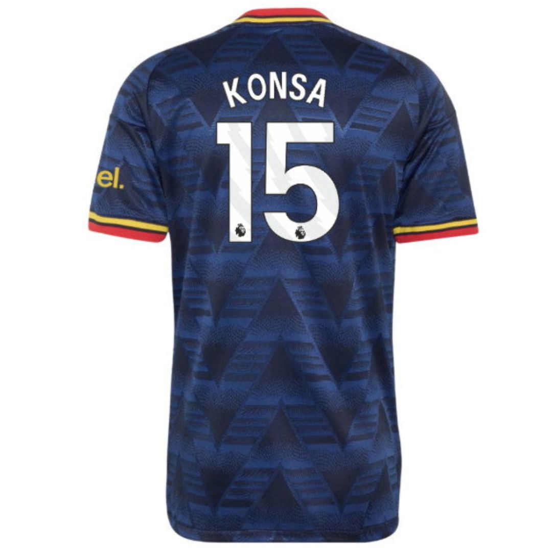 Arsenal Gunners 2026/27 Konsa #15 Away Jersey Shirt