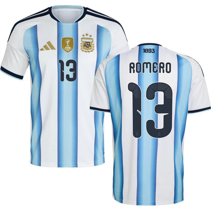 Argentina 2026 World Cup Romero #13 Home Jersey