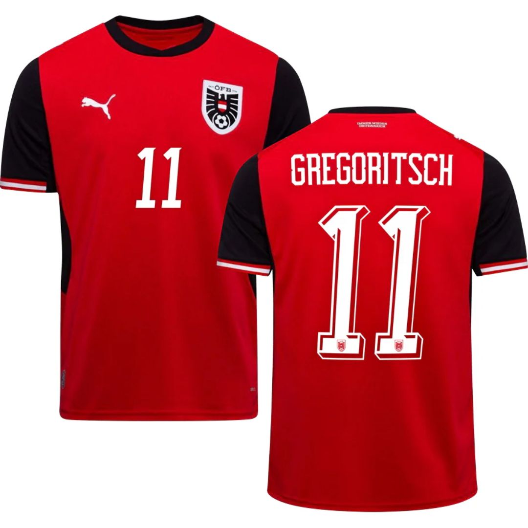 Austria 2026 World Cup Gregoritsch #11 Home Jersey Shirt