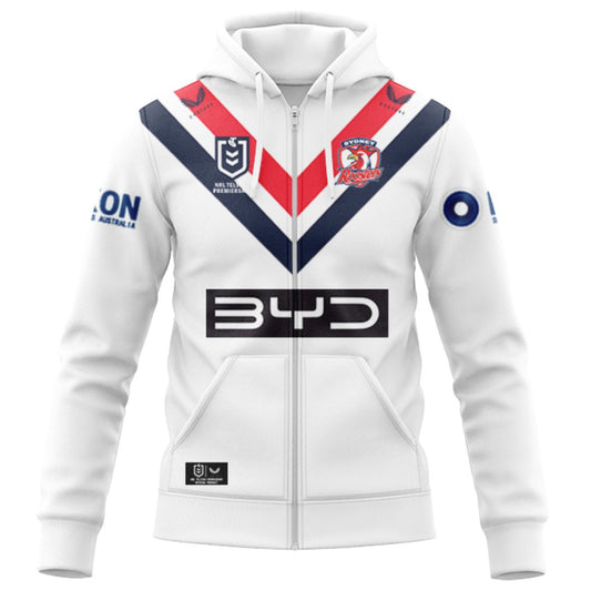 Sydney Roosters 2025 Away Hoodie with Zipper