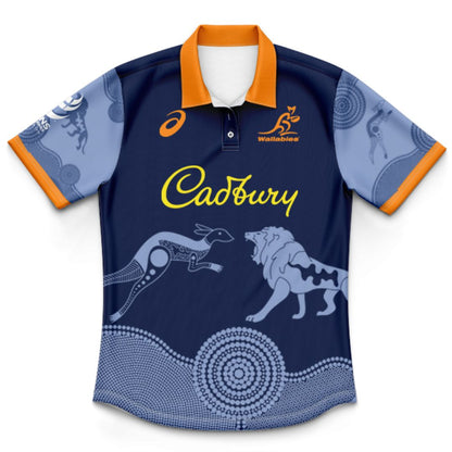 Australian Wallabies 2024 Kids Lions Tour Polo Shirt