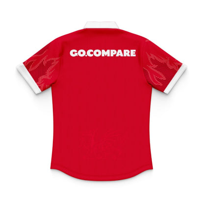 Wales Dragons Rugby 2024/25 Kids Home Match Polo Shirt