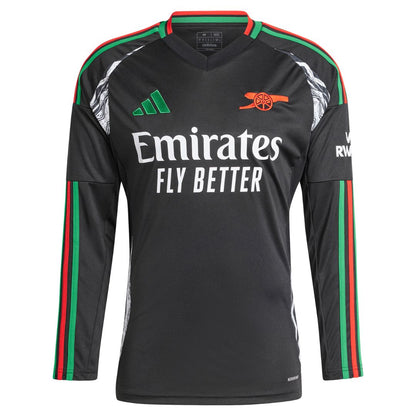 Arsenal Gunners 2024/25 Ødegaard #8 Long Sleeve Away Jersey Shirt