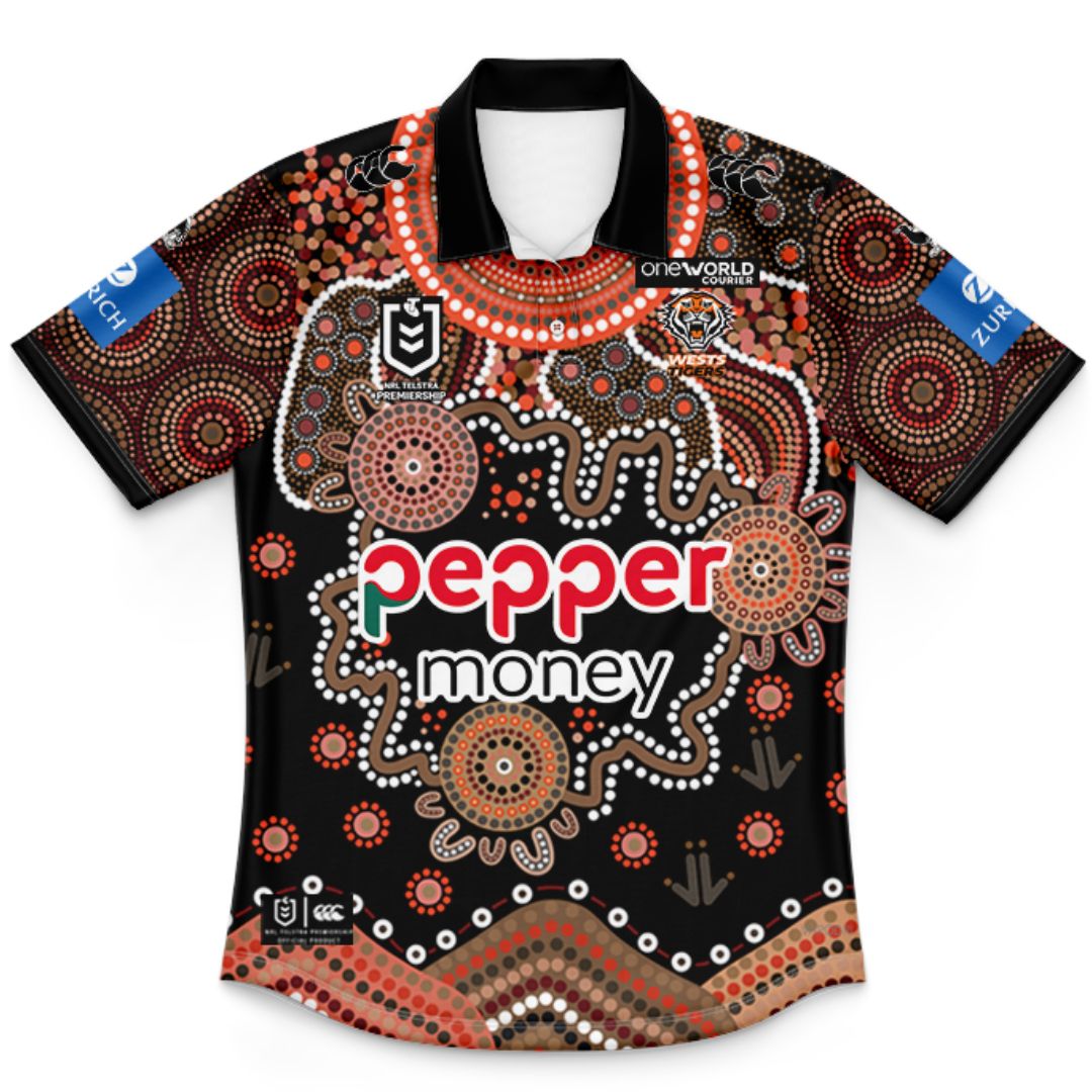 Wests Tigers 2026 Kids Indigenous Polo Shirt