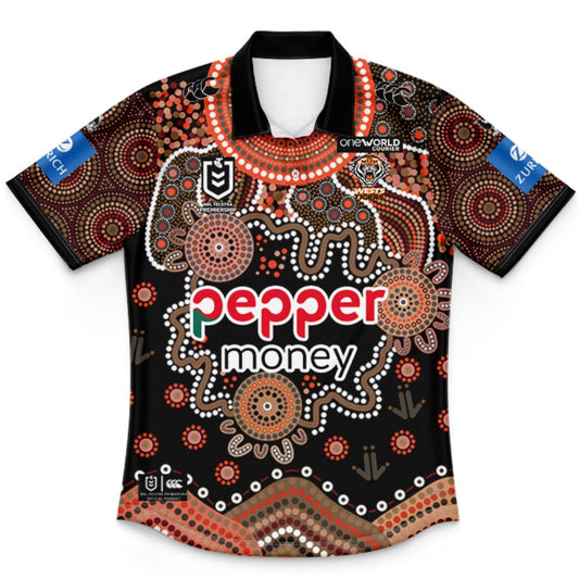 Wests Tigers 2026 Kids Indigenous Polo Shirt