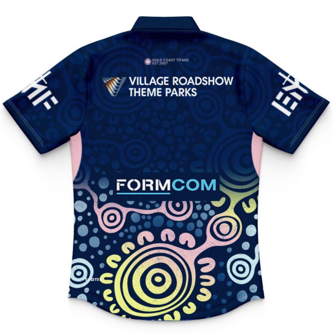 Gold Coast Titans 2026 Kids Indigenous Polo Shirt