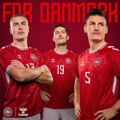 Denmark Euro 2024 Home Jersey Shirt