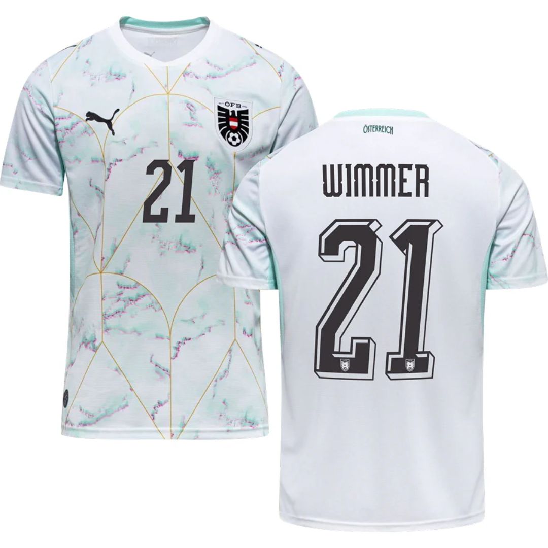 Austria 2026 World Cup Wimmer #21 Away Jersey Shirt