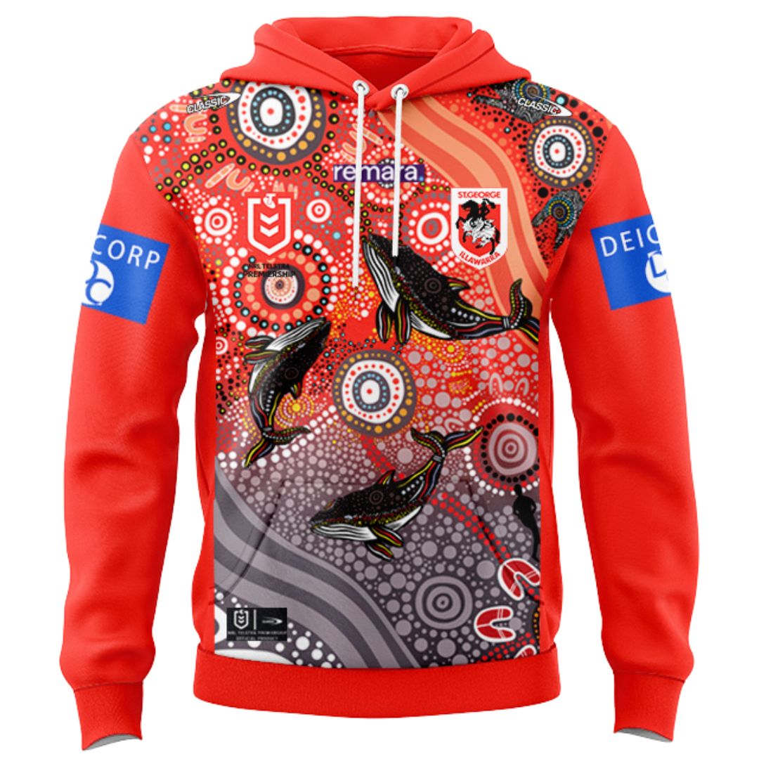 St George Illawarra Dragons 2026 Indigenous Hoodie