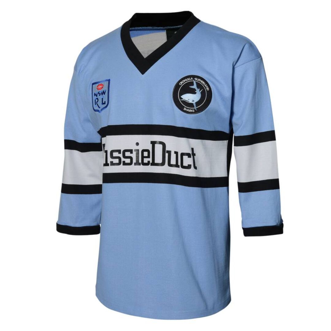 Cronulla Sutherland Sharks 1988 Long Sleeve Retro Jersey