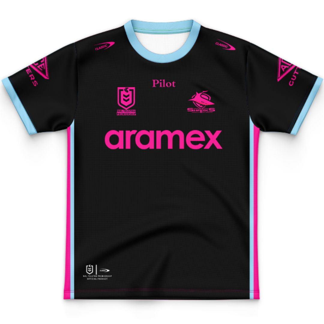 Cronulla Sutherland Sharks 2026 Kids Women In League Jersey
