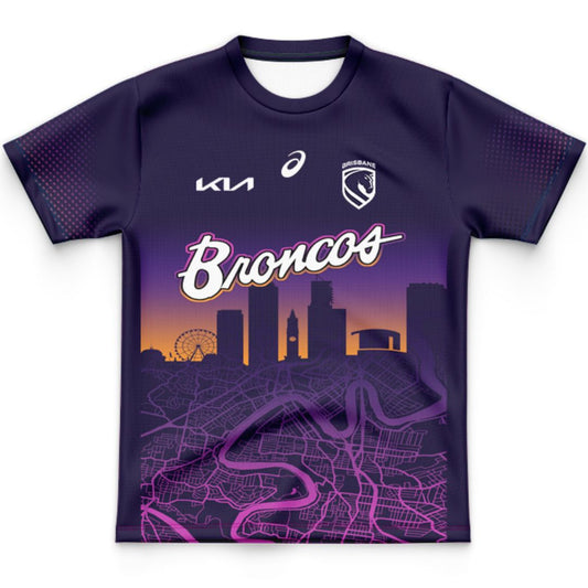 Brisbane Broncos 2026 Kids Run Out Jersey