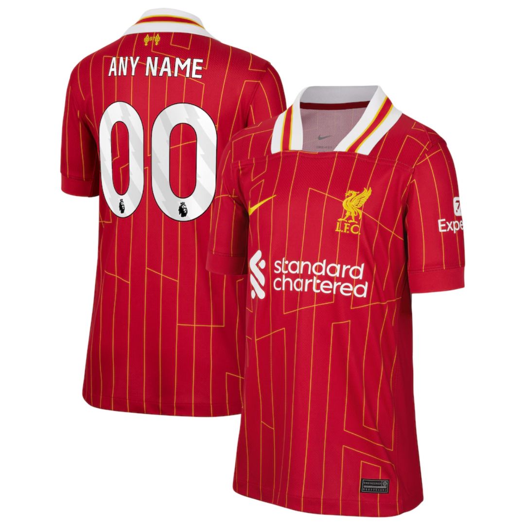 Liverpool 2024/25 Home Jersey Shirt (Add Your Own Name & Number)