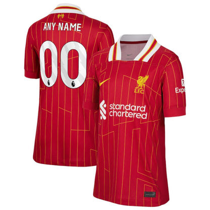 Liverpool 2024/25 Home Jersey Shirt (Add Your Own Name & Number)