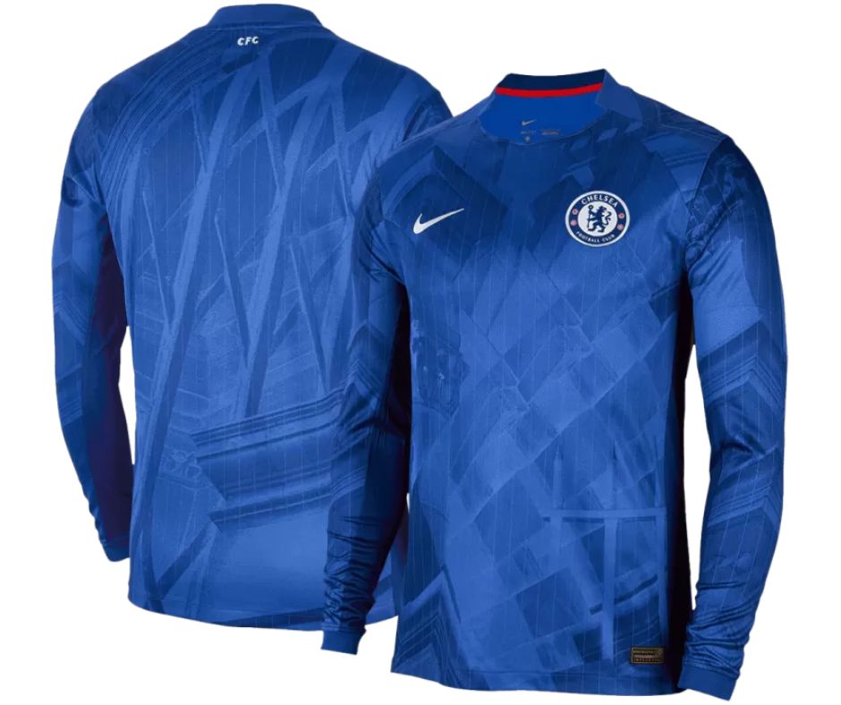 Chelsea 2025/26 Long Sleeve Player's Edition Home Jersey Shirt