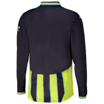 Manchester City 2024/25 Long Sleeve Away Jersey Shirt (Add Your Own Name & Number)