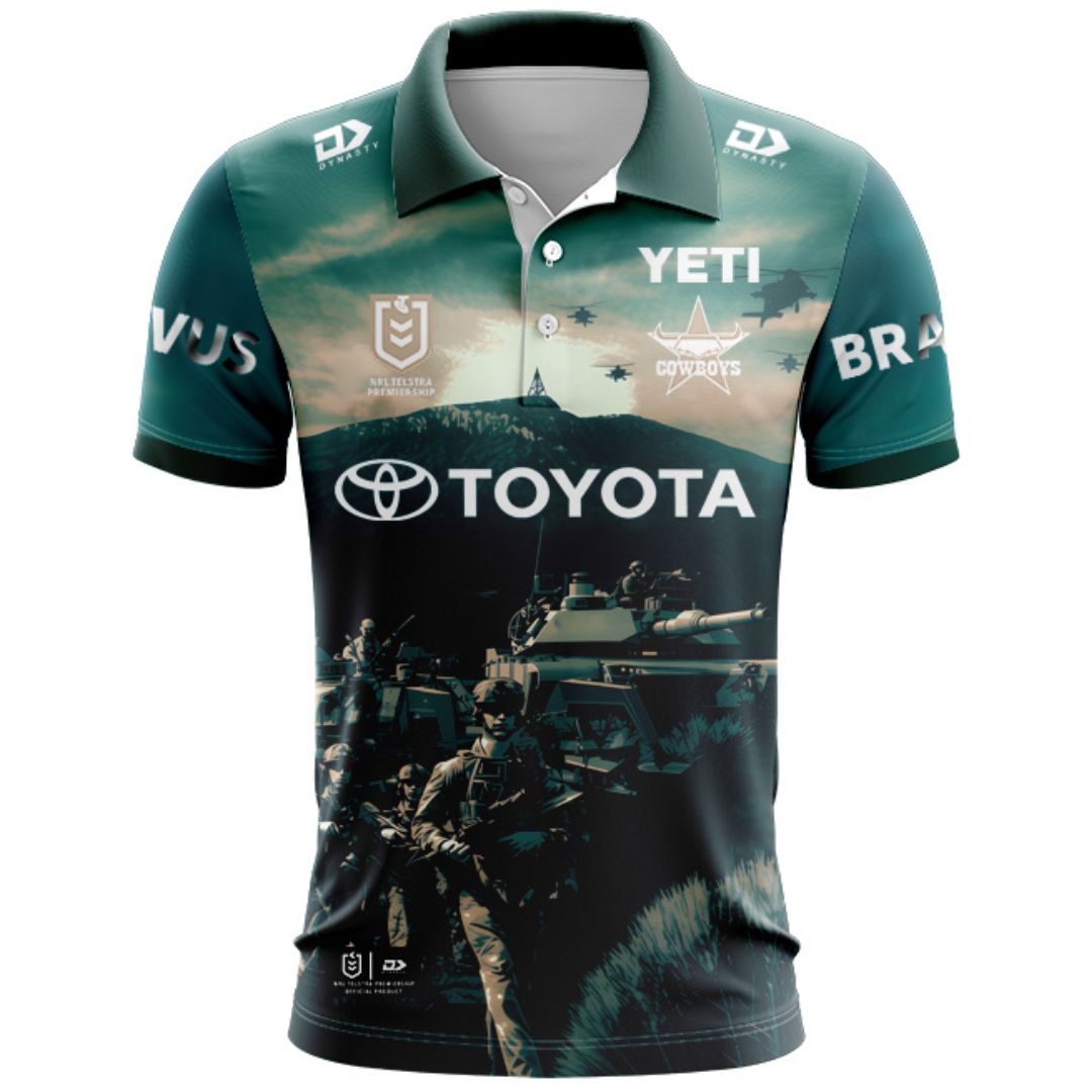 North Queensland Cowboys 2026 Defence Polo Shirt