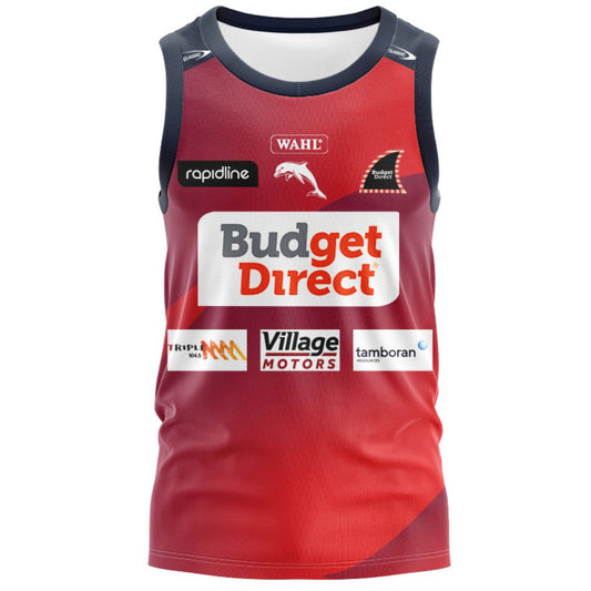 Redcliffe Dolphins 2026 Red Training Singlet