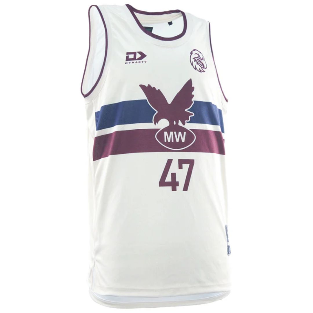 Manly Warringah Sea Eagles 2026 Basketball Singlet - Cream