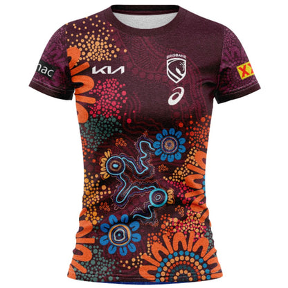 Brisbane Broncos 2026 Women's Players Indigenous Shirt