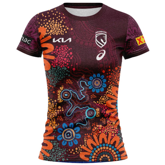 Brisbane Broncos 2026 Women's Players Indigenous Shirt