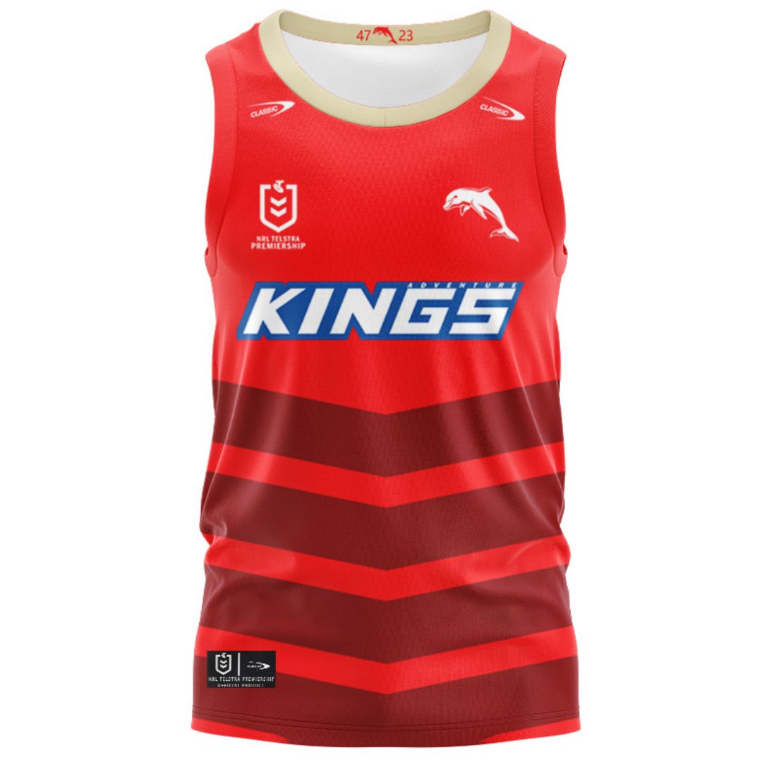 Redcliffe Dolphins 2025 Home Singlet