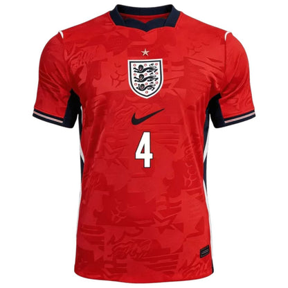 England Soccer 2026 World Cup Rice #4 Away Jersey Shirt