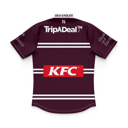 Manly Warringah Sea Eagles 2025 Kids Home Polo Shirt and Shorts Kit