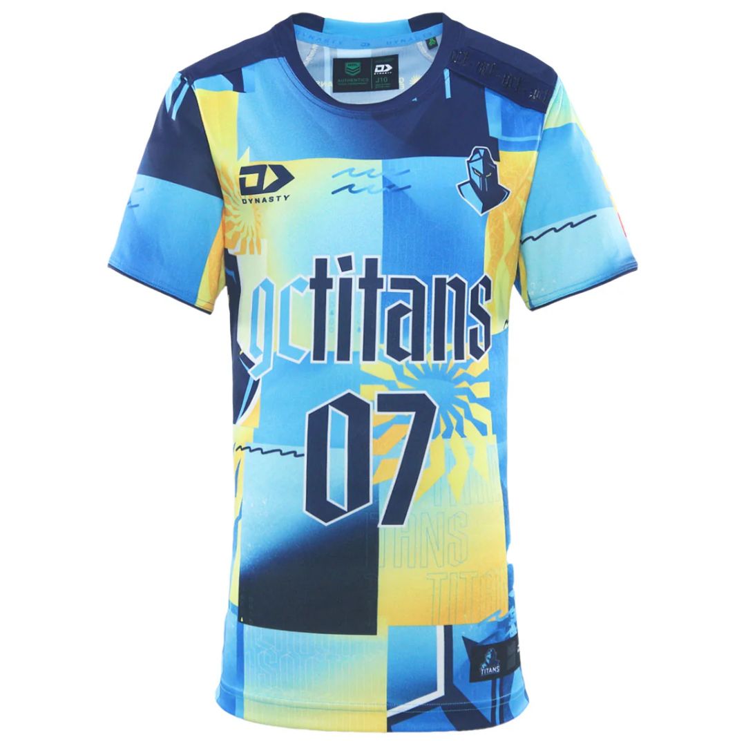 Gold Coast Titans 2026 Kids Warm Up Shirt