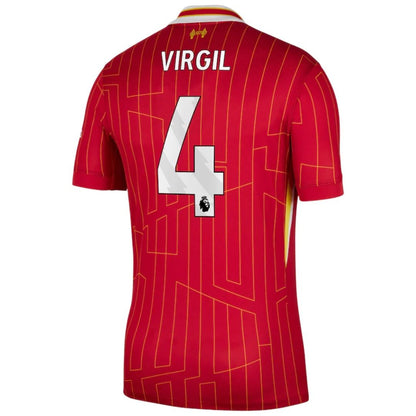 Liverpool 2024/25 Virgil #4 Home Jersey Shirt