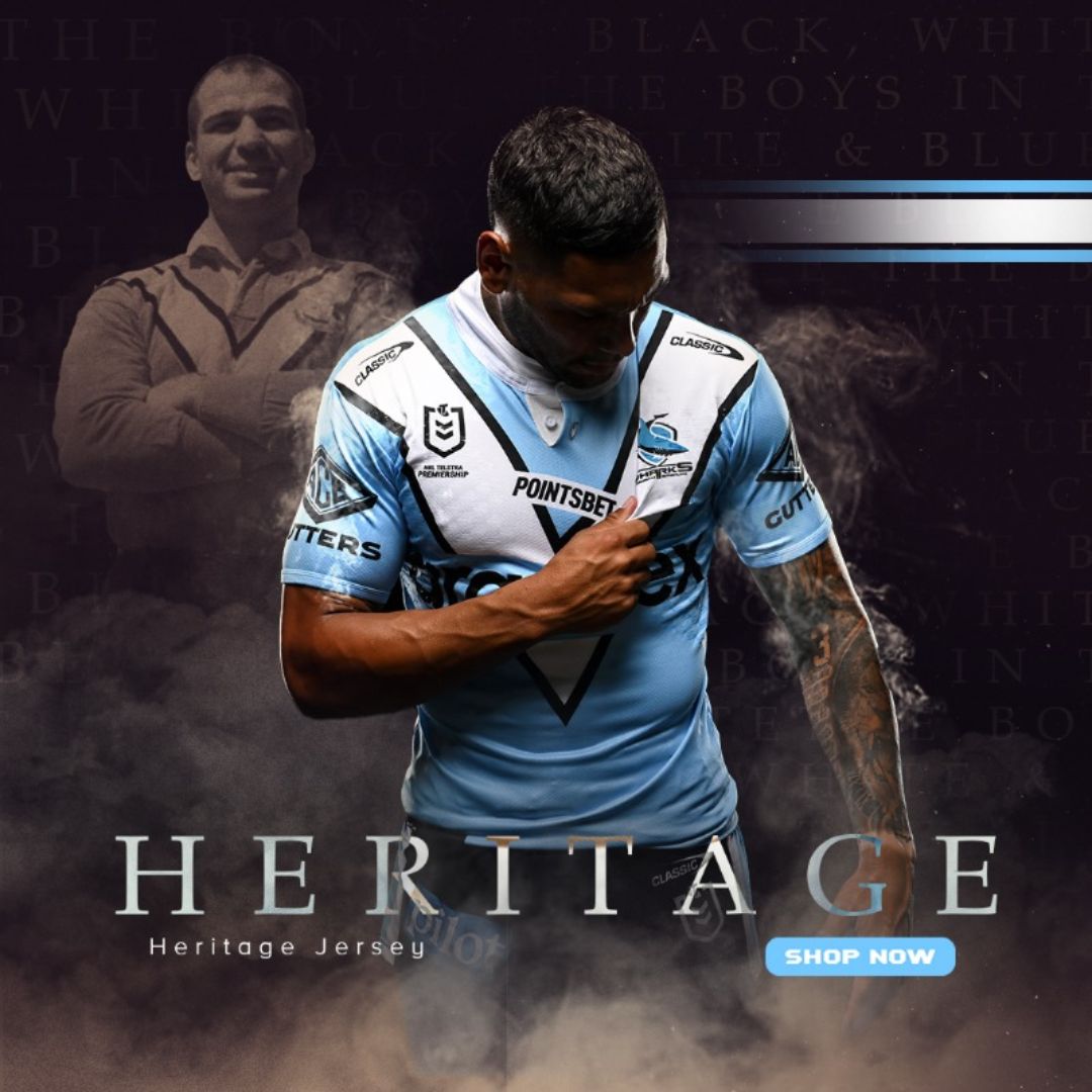 Cronulla Sutherland Sharks 2023 Heritage Jersey