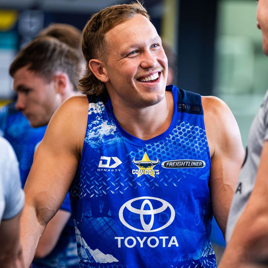 North Queensland Cowboys 2026 Blue Training Singlet