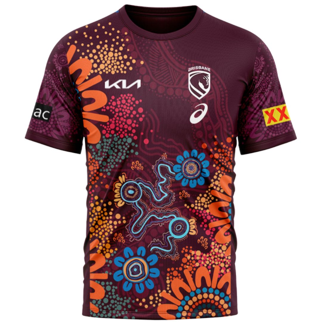 Brisbane Broncos 2026 Players Indigenous Shirt