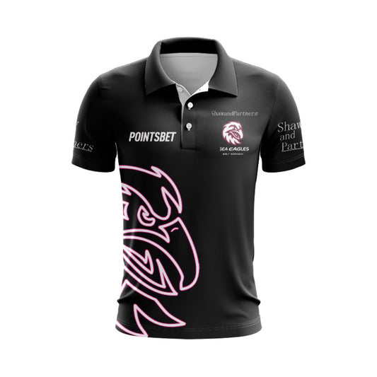 Manly Warringah Sea Eagles 2024 Warm Up Polo Shirt