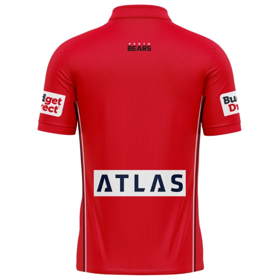 Perth Bears 2027 Red Training Polo Shirt