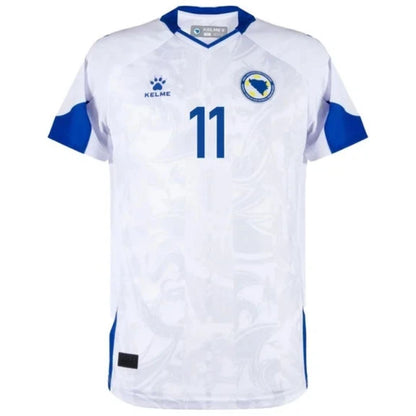 Bosnia and Herzegovina Džeko #11 Football Away Jersey Shirt