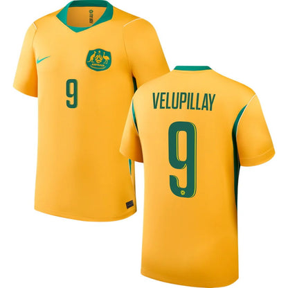 Australian Socceroos 2026 World Cup Velupillay #9 Home Jersey