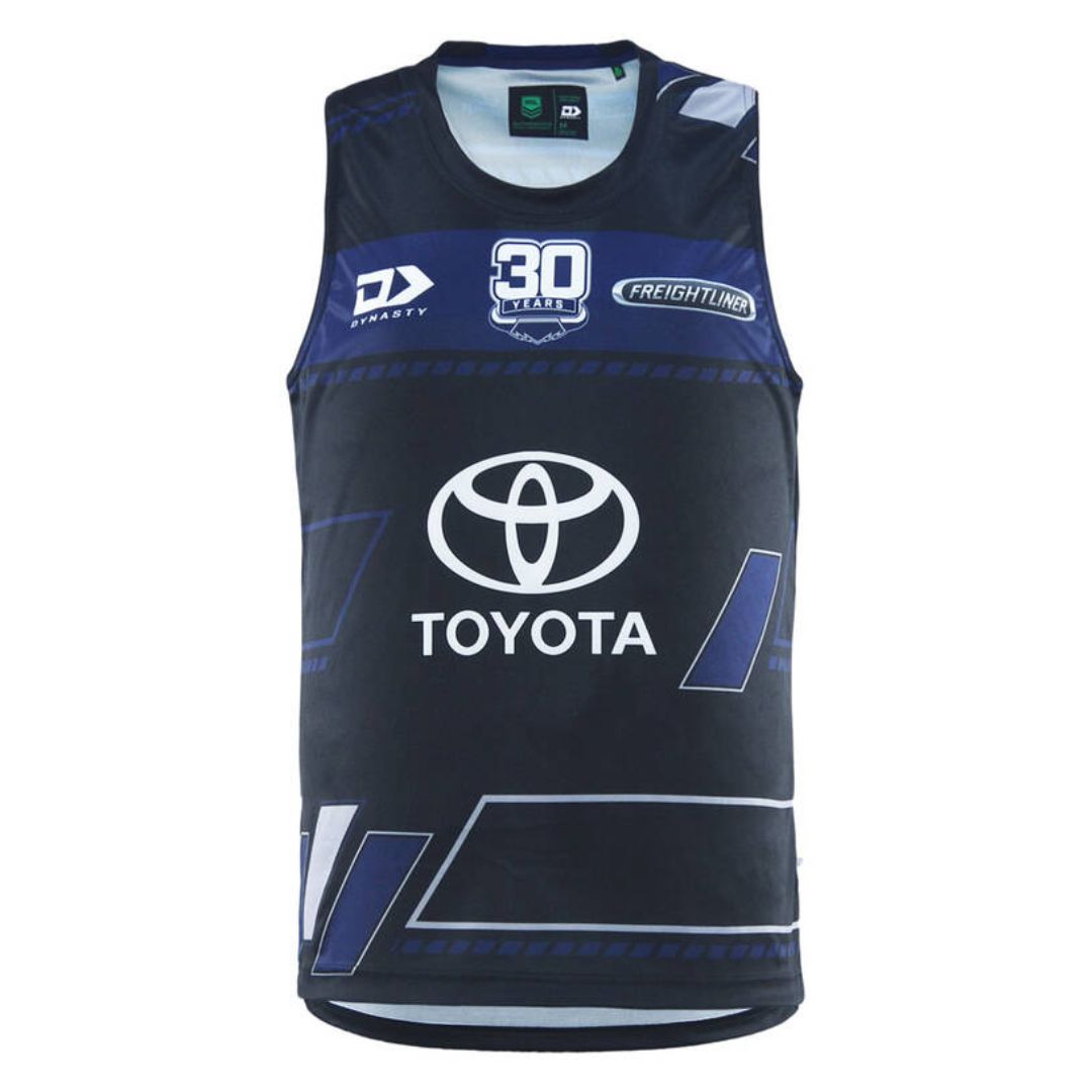 North Queensland Cowboys 2026 Blue Training Singlet