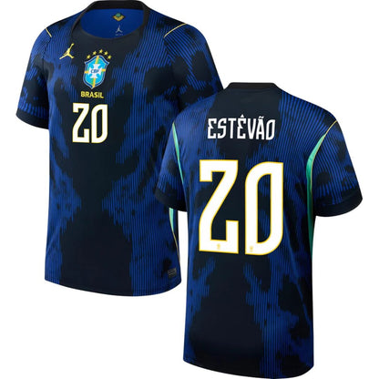 Brazil 2026 World Cup Estêvão #20 Away Jersey Shirt