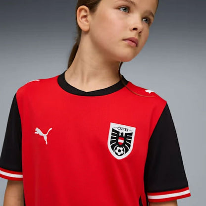 Austria 2026 Kids World Cup Home Jersey Shirt