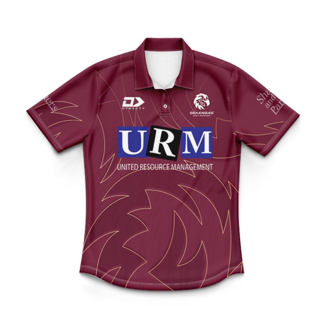 Manly Warringah Sea Eagles 2025 Kids Training Polo Shirt